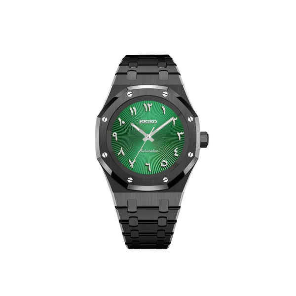 SEIKOAK ARABIC DIAL BLACK/ GREEN DIAL - Liam Poedagar