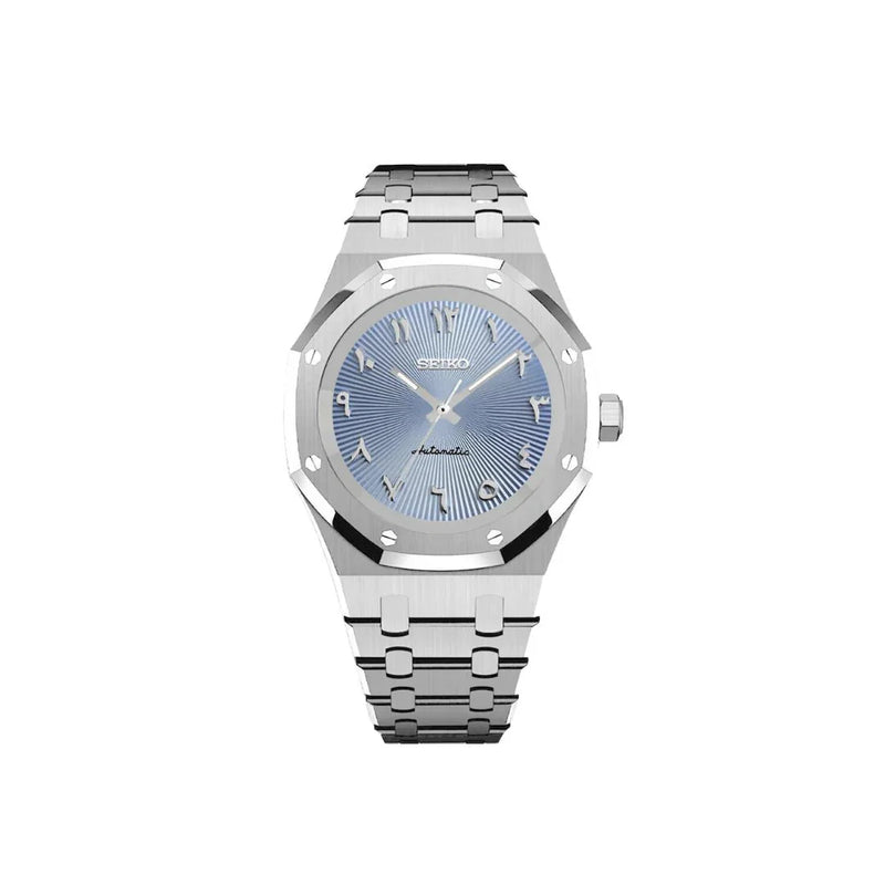 SEIKOAK ARABIC DIAL SILVER/ LIGHT BLUE DIAL - Liam Poedagar