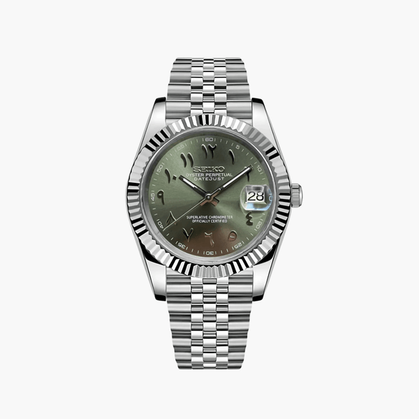 SEIKOJUST GREEN ARABIC DIAL - Liam Poedagar